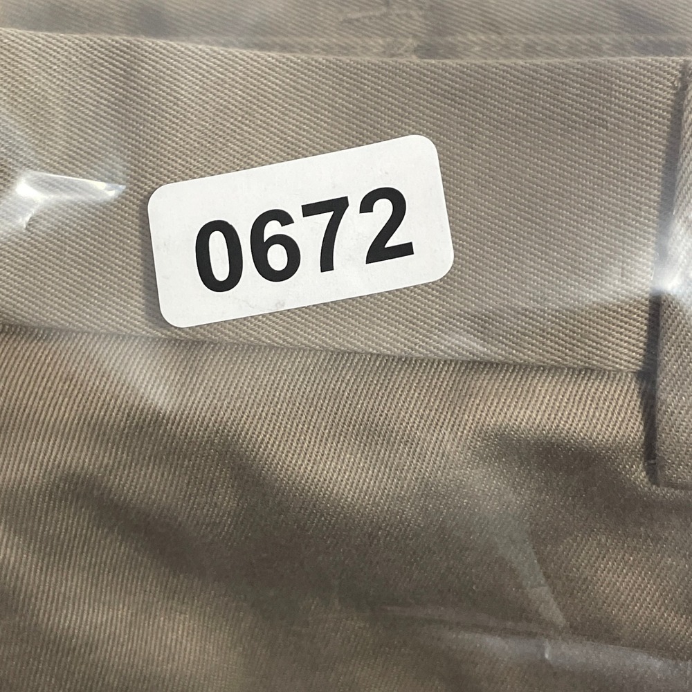 Perry Ellis Portfolio Dress Pants Mens 32x30 Brown Flat Front No Iron Cotton - Picture 8 of 11